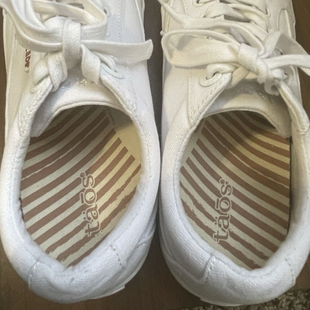 Taos Womens White Moc Star 2 Canvas Casual Sneakers Size 8 Classic Capsule - Picture 11 of 16